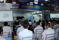 企業進行技術演示，讓學子零距離接觸高端技術